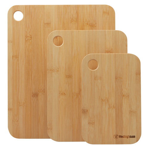 3pc Westinghouse Chopping Board Set - Bamboo