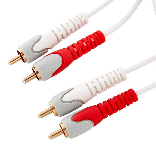 Westinghouse 1.5m 2x Male RCA to 2x Male RCA Cable - White