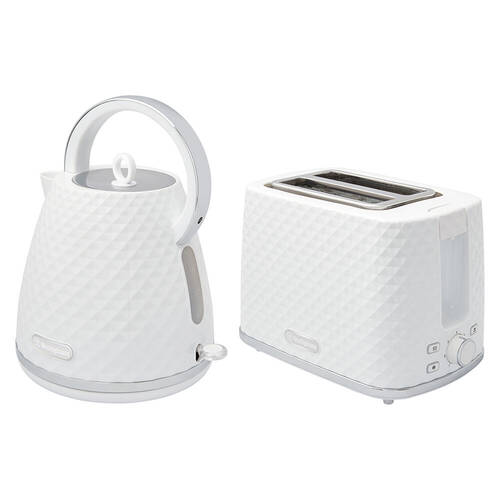 Westinghouse 1.7L Kettle & Toaster Pack - White