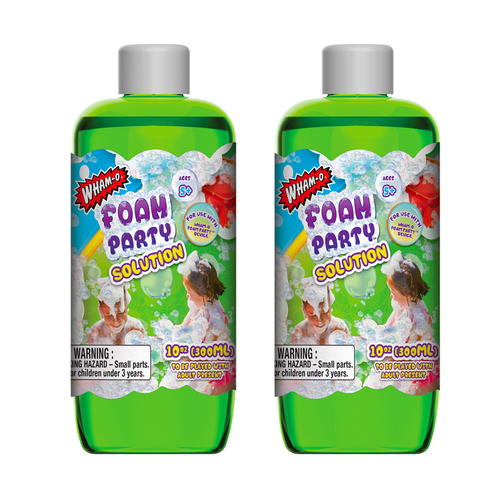 2PK Wham-O Foam Party Refill Solution 300ml For Foam Factory Toy