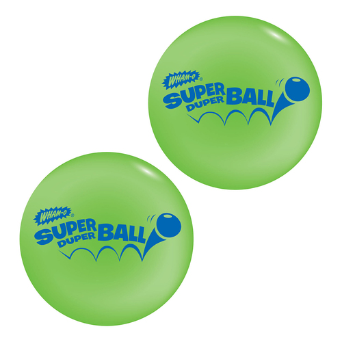 2PK Wham-O 10cm High Bounce Super Duper Ball Kids/Children Toy 5y+ Assorted