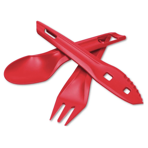 Wildo Ocy Chow Outdoor Cutlery Kit Spoon/Knife/Fork Raspberry