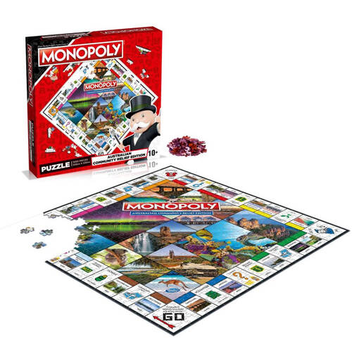 1000pc Monopoly Australian Community Relief Jigsaw Puzzle