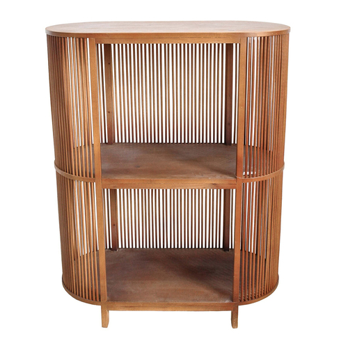 LVD MDF 102cm Island Storage Cabinet Home Furniture - Honey Brown