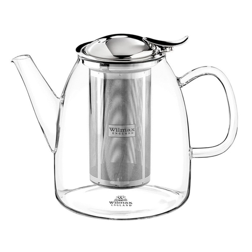 Wilmax England 600ml Thermo Glass Tea Pot w/ Lid/Diffuser - Clear