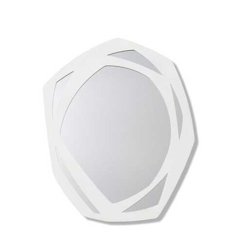 E Style Faye 75cm Metal Wall Mirror Home Decor - White