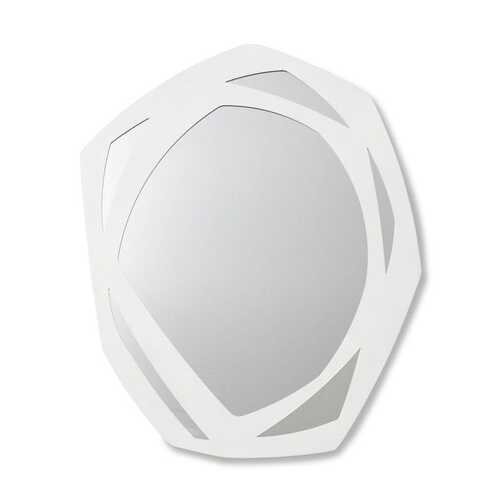 E Style Faye 90cm Metal Wall Mirror Home Decor - White