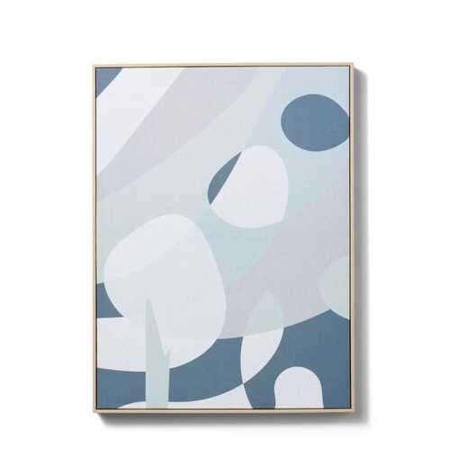 E Style 60x80cm Effie Canvas Wall Art Decor - Blue