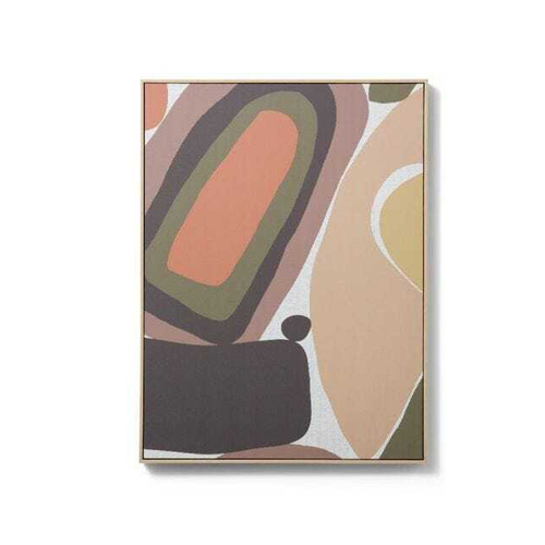 E Style 60x80cm Earthy Abstract Canvas Wall Art - Assorted