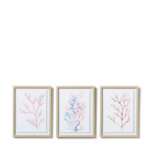 E Style 30x40cm Coral Parchment Paper Wall Art  - Assorted