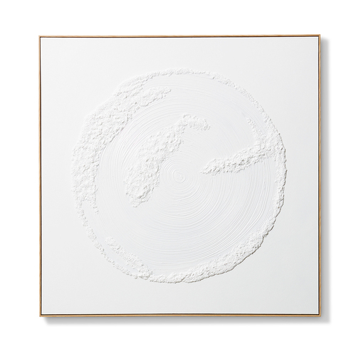 E Style Timeless Hand Painted Wall Art - 120 x 5 x 120 cm