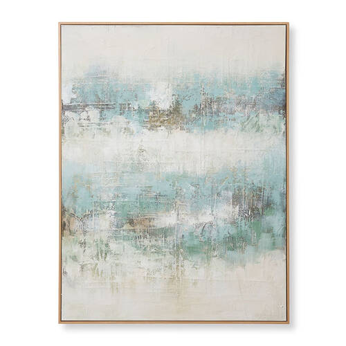 E Style Desert Sage Hand Painted Abstract Wall Art Decor 120x150cm - Sage