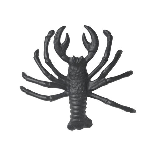 White Moose Lobster Wall Mount Home Decor Metal Sculpture 20x18x4cm Black