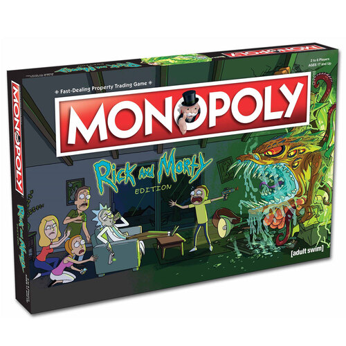 Monopoly Rick & Morty Edition Tabletop Board Game 8+