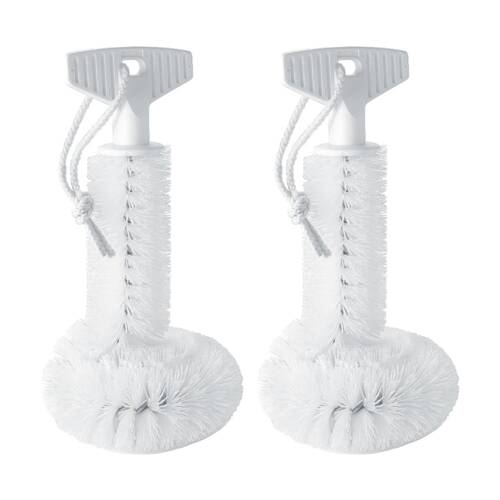 2PK White Magic Air Fryer Cleaning Brush Scrub Universal Fit - White