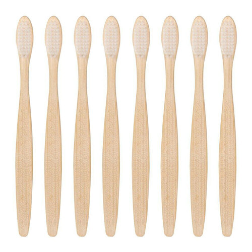 8x Eco Basic Toothbrush Adult Oral/Tooth Care - Medium