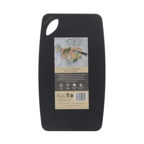 Eco Basics Mini Wood Pulp Cutting/Chopping Board - Black