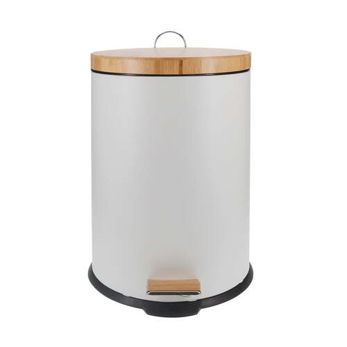 Eco Basics 20L Rubbish Bin/Trash Garbage Can - White