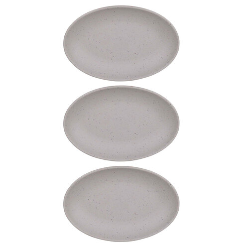 3x Eco Basics Soap Dish Bathroom Organiser Tray - Charcoal
