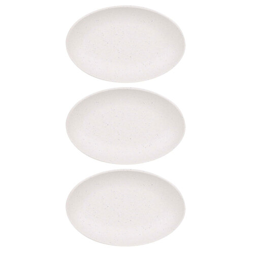 3x Eco Basics Soap Dish Bathroom Organiser Tray - White