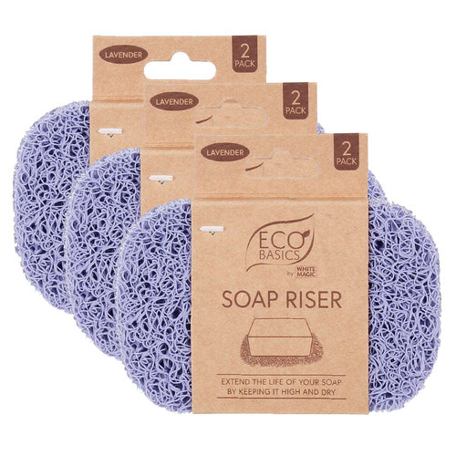 3x Eco Basics Soap Riser/Elevator Holder Storage - Lavender