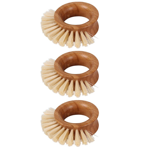 3x Eco Basics 11cm Nylon Bristles Vegetable Brush Dirt Scrubber Remover