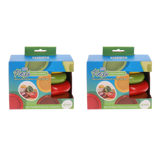 8pc Flexi Food Keeper Set w/ Non-Slip Silicone Cover