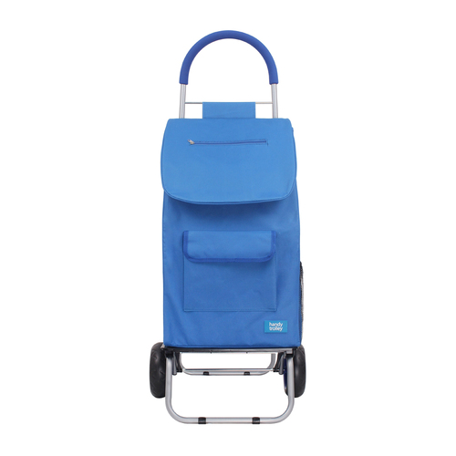 Handy Trolley Foldable 99cm/40L Shopping Bag w/ Seat - Blue