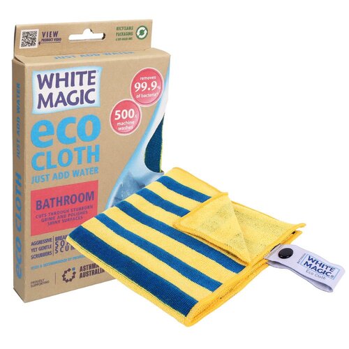 Eco Cloth 19x12cm Bathroom Grime/Dirt Remover Toilet Cleaning Fabric