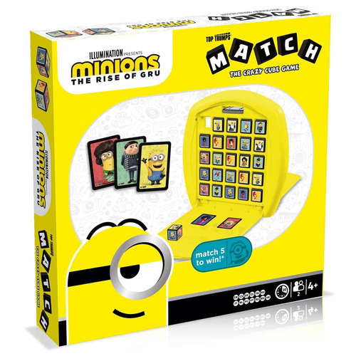 Top Trumps Match Minions: Rise of Gru Kids Tabletop Matching Game 4+