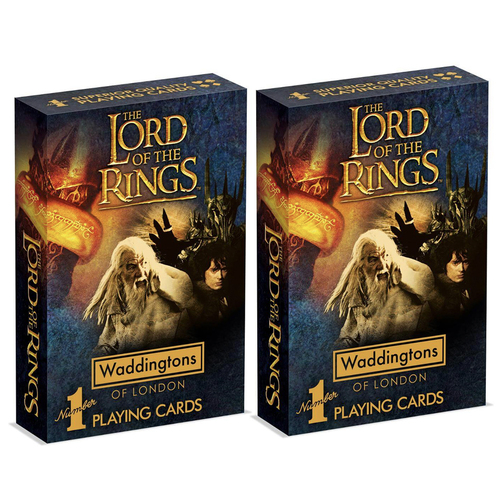 2PK Lord of the Rings Themed Traditional Playing Cards Deck 5y+
