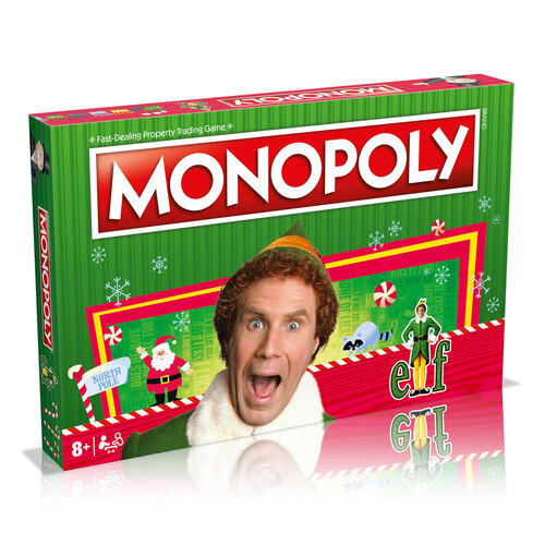 Monopoly Elf Edition Tabletop Family Board Game 8+