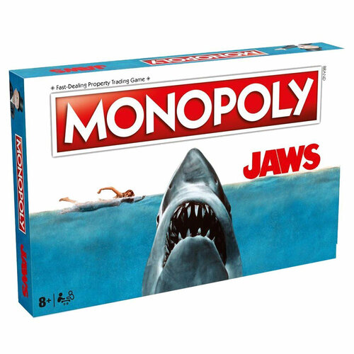 Monopoly Jaws Edition Tabletop Family Board Game 12+