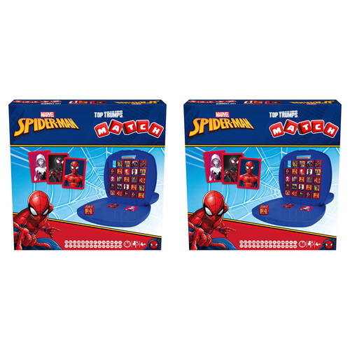 2PK Top Trumps Spiderman Edition (2025 Refresh) Family & Kids Match Card Game 4+