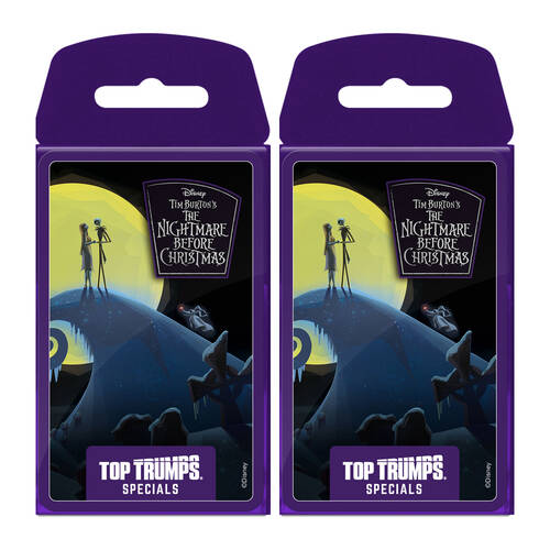 2PK Top Trumps Nightmare Before Christmas Edition Family and Kids Card Game 5+