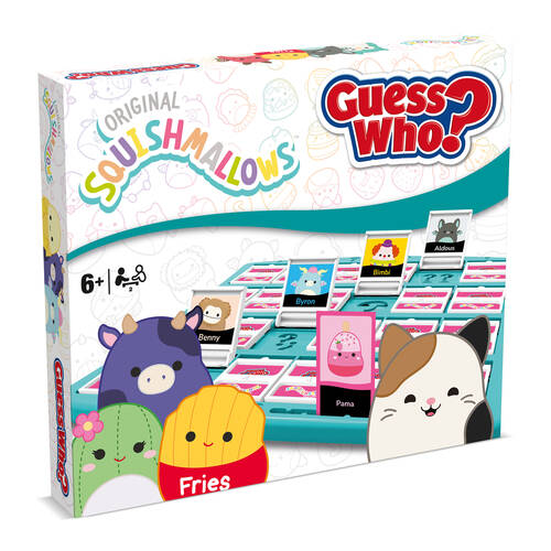 Guess Who Squishmallows Edition Children's Guessing Board Game 3+