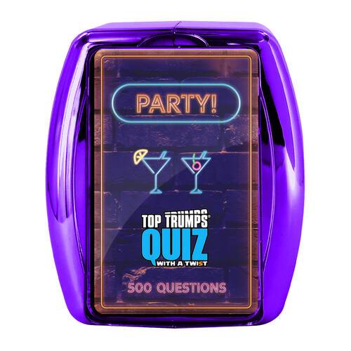 Top Trumps Party Edition Family and Friends Trivia Card Quiz 16+