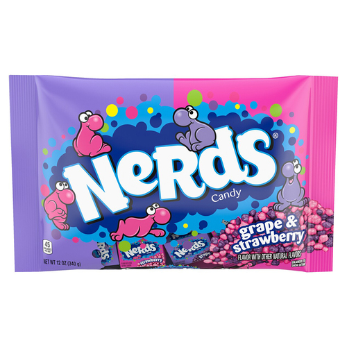  Wonka Nerds 340g Bag - Grape & Strawberry