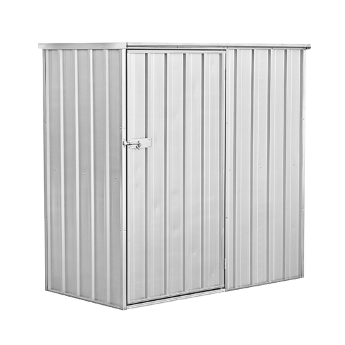 Warlock Garden Shed 1.5x1.5m Single Hinged Door - Zinc