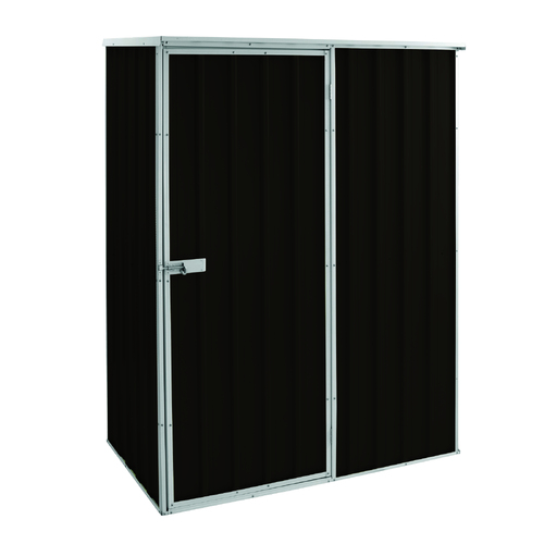 Warlock 1.5x1.9m Skillion Garden Shed Single Door - Grey