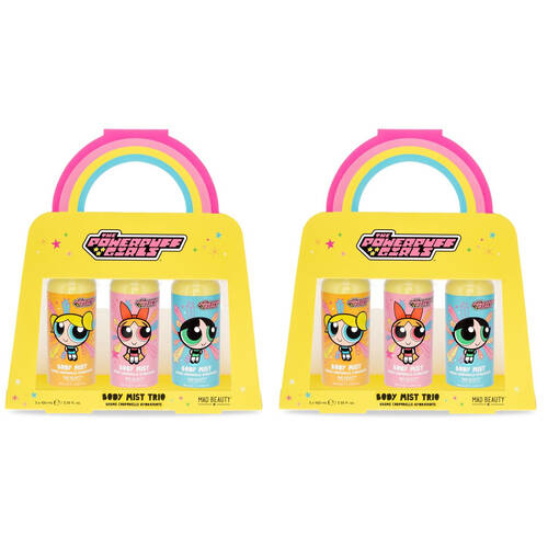 2PK Warner Bros Powerpuff Girls Super Cute - Body Mist Trio 300ml