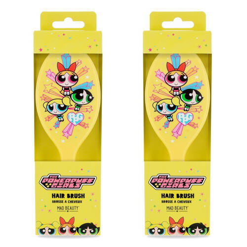 2PK Warner Bros Powerpuff Girls Super Cute Detangling Hair Brush Yellow