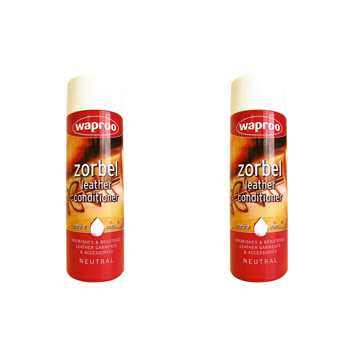 2PK Waproo Zorbel Leather Cleaner & Conditioner 125ml Bottle