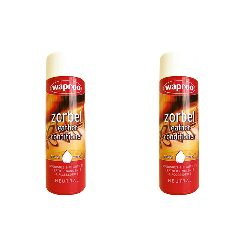 2PK Waproo Zorbel Leather Cleaner & Conditioner 125ml Bottle