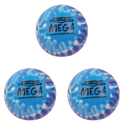 3PK Wave Runner Tiedye Series Mega Water Skipping Ball - Assorted