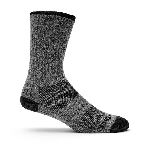 Wrightsock Adventure Crew Black Marl Socks M AU 4-7.5 Mens/6.5-9 Womens