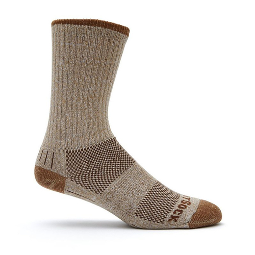 Wrightsock Adventure Crew Khaki Marl Socks M AU 4-7.5 Mens/6.5-9 Womens