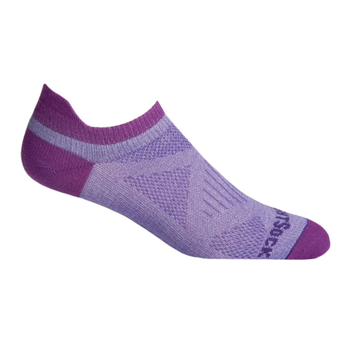 Wrightsock Coolmesh II Tab Purple/Plum Womens Socks M AU 6.5-9