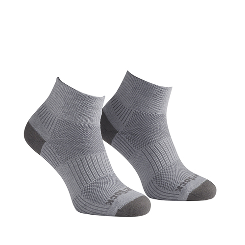 Wrightsock Coolmesh II Quarter Titanium Socks M AU 4-7.5 Mens/6.5-9 Womens