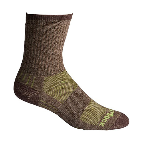 Wrightsock Silver Escape Crew Cargo Khaki Twist Unisex Socks XL AU 12+ Mens